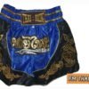 short muay thai bleu