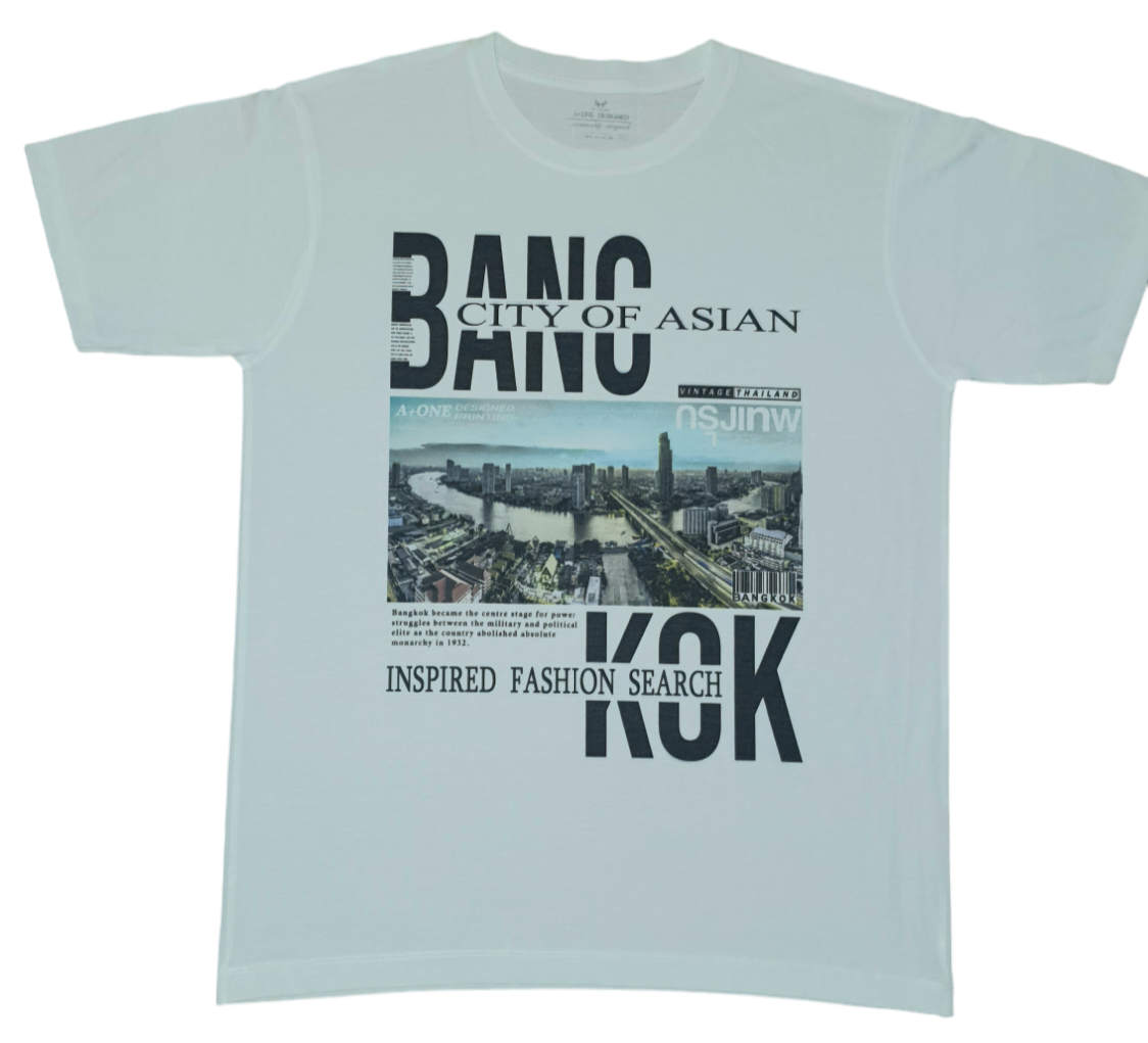 T shirt Bangkok 2 taille XL blanc