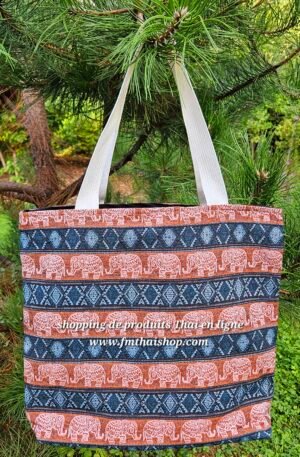 tote bag bleu rouge