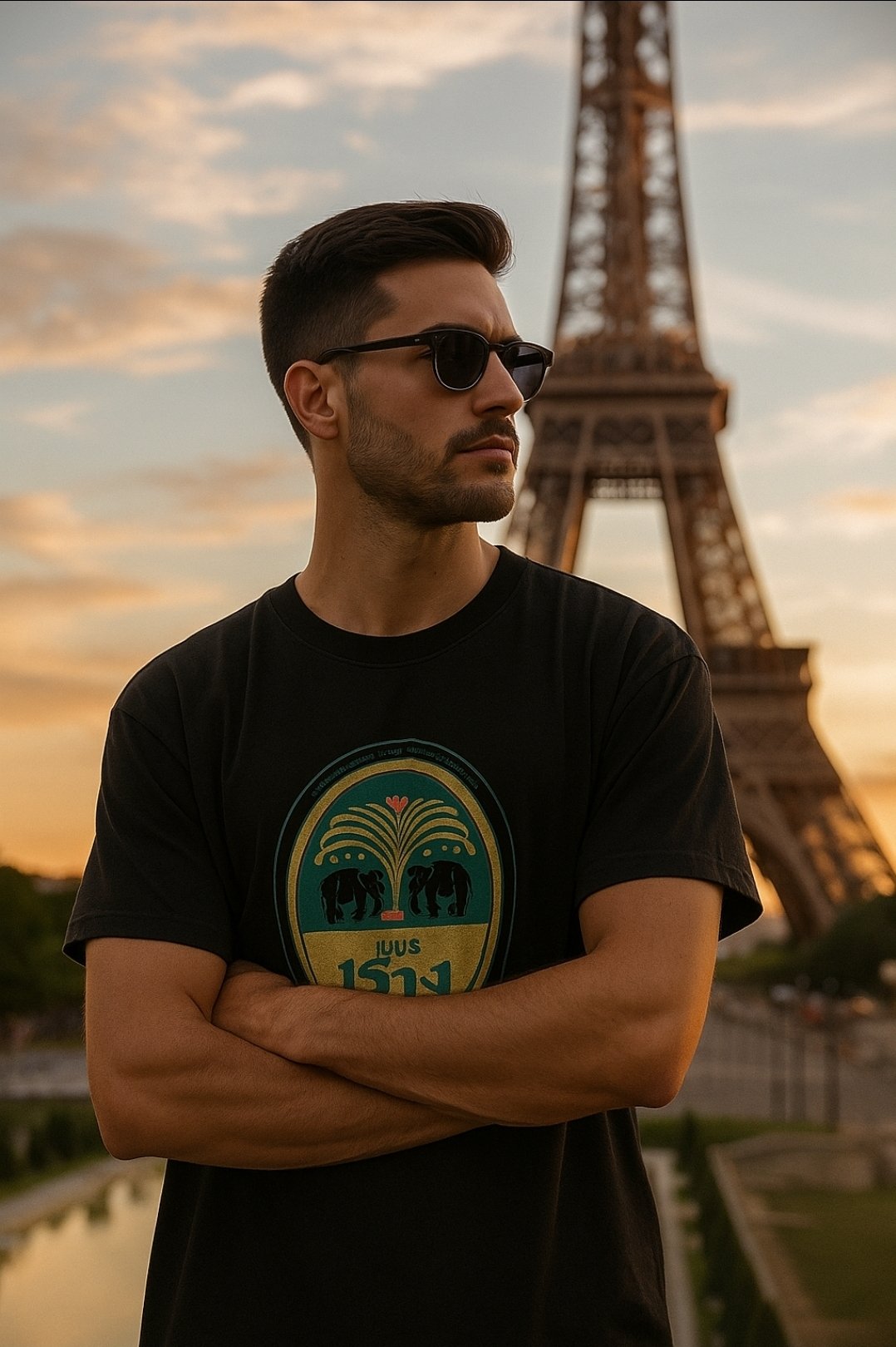 T-Shirt cotton motif chang beer thailand เสื้อยืดเบียร์ช้าง